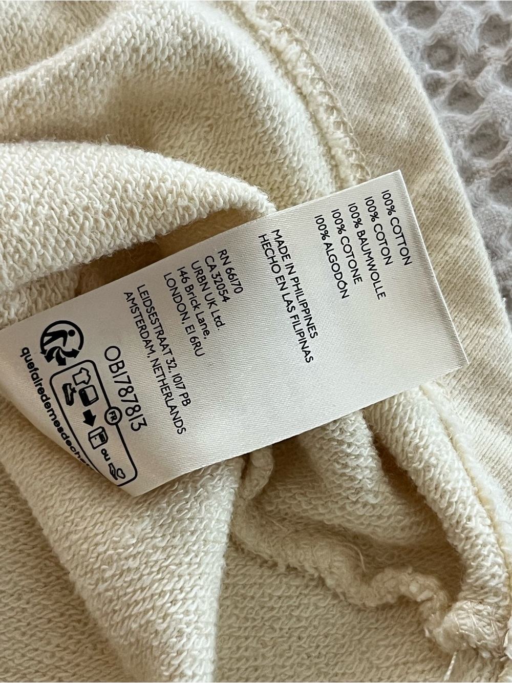 Pilcro Anthropologie Cream Twist-Front‎ Pullover sweatshirt - Picture 12 of 13